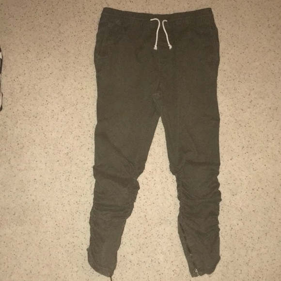 h&m zipper joggers
